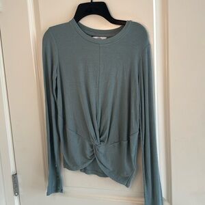Athleta Girl Long Sleeve Twist Around Shirt